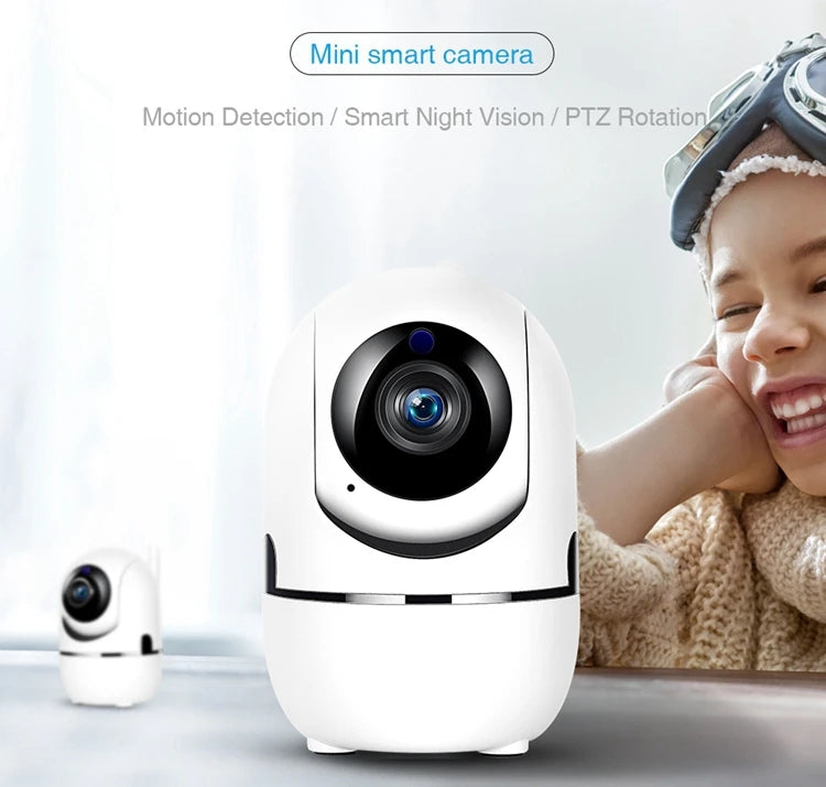 1080P WiFi Smart Home Camera with Two-Way Audio, Digital Zoom, Night Vision and Motion Detection