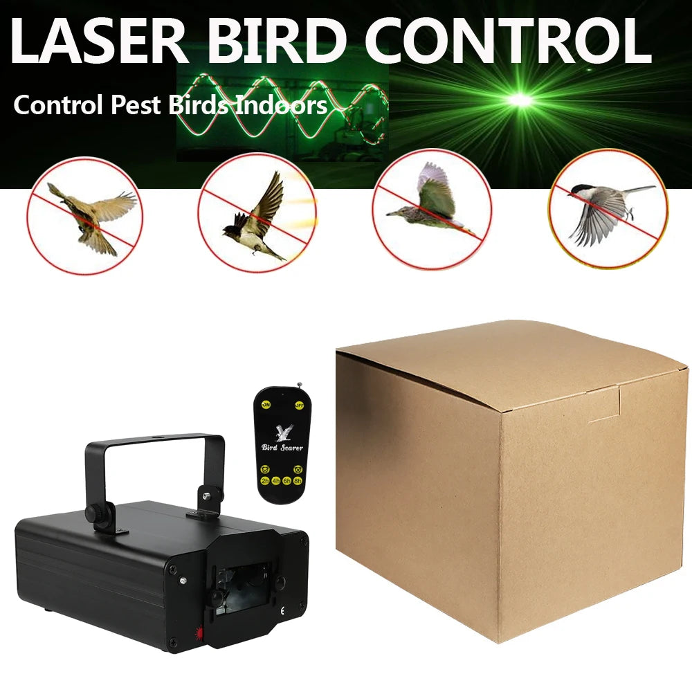 2025 Classic Indoor Bird Laser Light Harmless Bird Repellent Device With RF Control for Farm Warehouse Keep Birds Pigeon Away