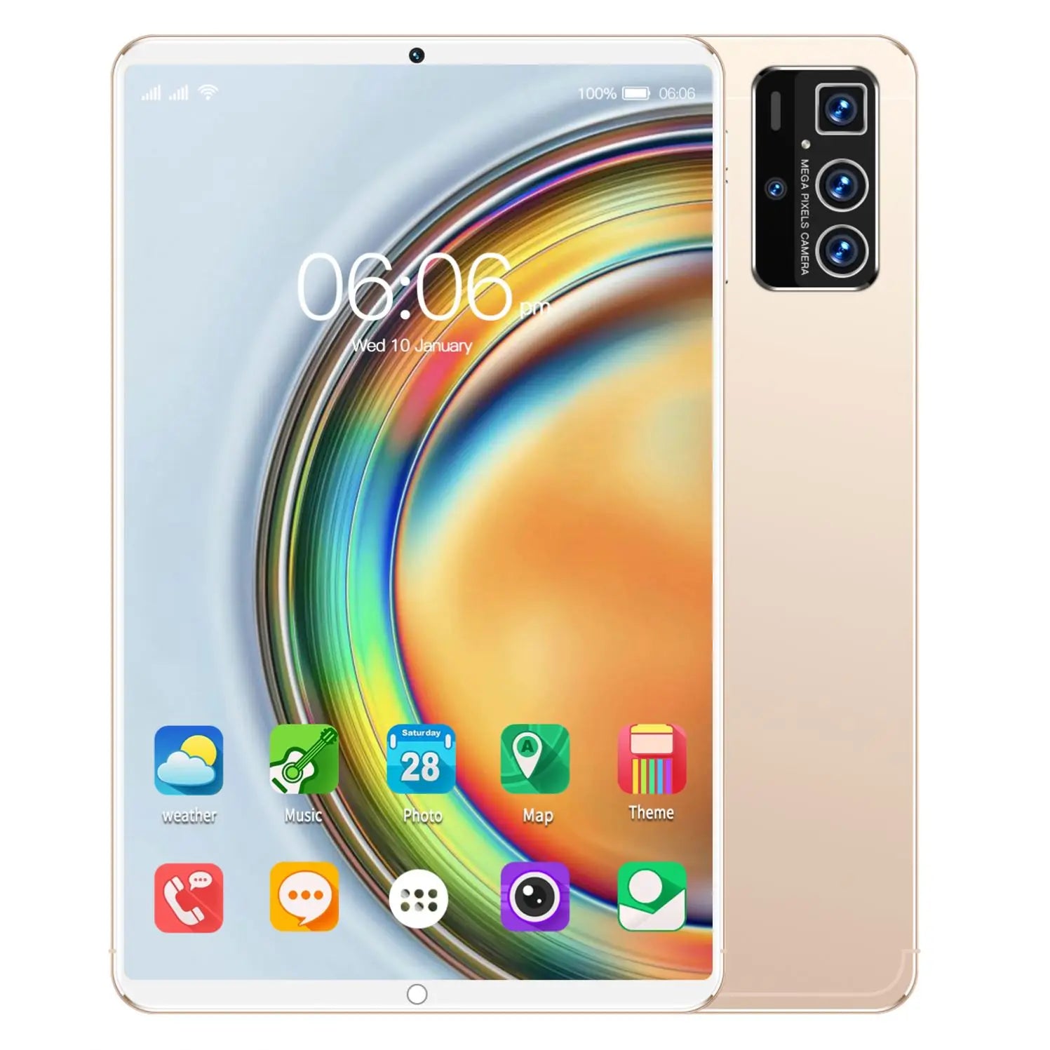 Pro 14 Branded 10.1 Inch Dual SIM Android Tablet 16GB+1TB Educational and Includes Phone Call Feature