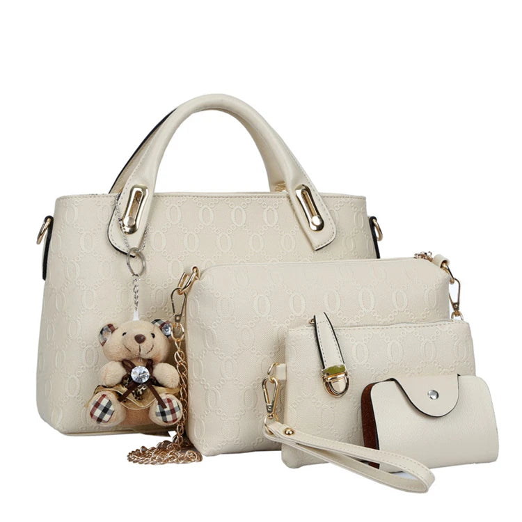 High-quality Women Handbags Ladies Trendy Products Pu Leather Handbag Set for Lady Tote Bag