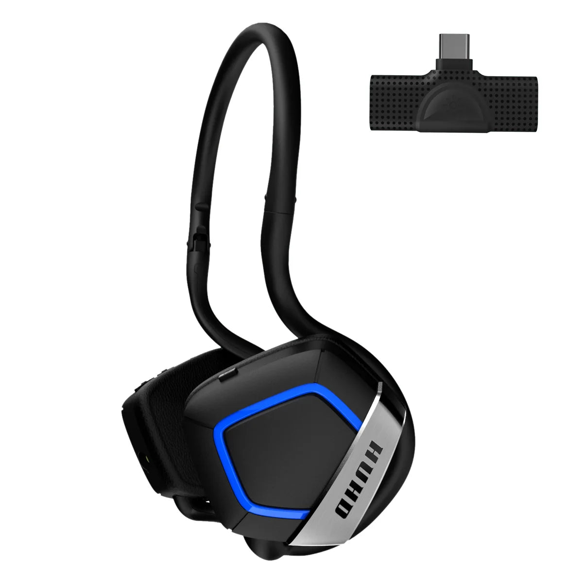 2.4Ghz wireless gaming headsets headphones with Type-C transmitter  foldable neckband for Smartphones PS5 PS4 PC Switch