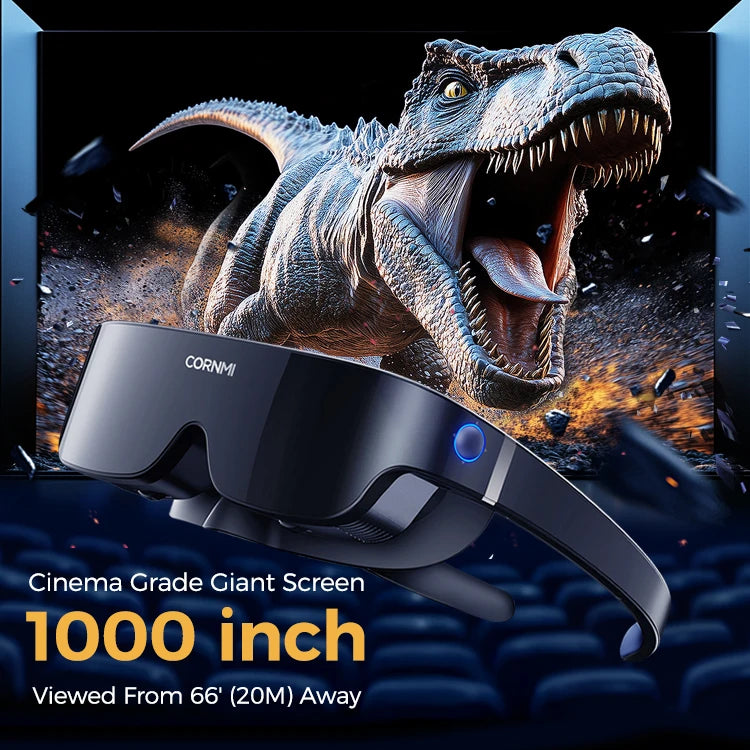 CORNMI Immersive 3D Head Mounted Display Virtual Reality Smart Glasses Stock Available for Private Cinema & Gaming