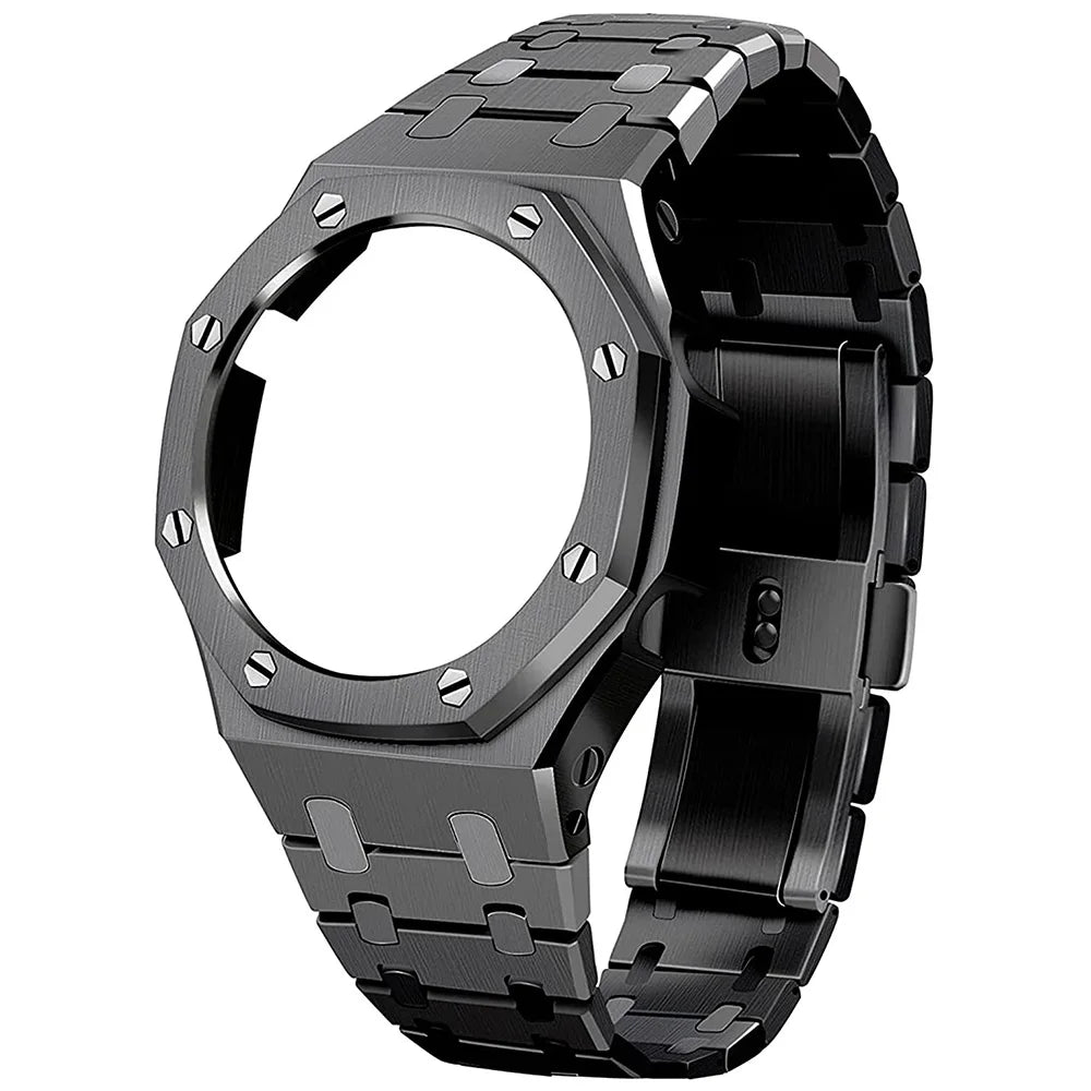GA2100 GA2110 Luxury Breathable Stainless Steel Watch Case Strap Replacement Modification Kit for Men's Watches