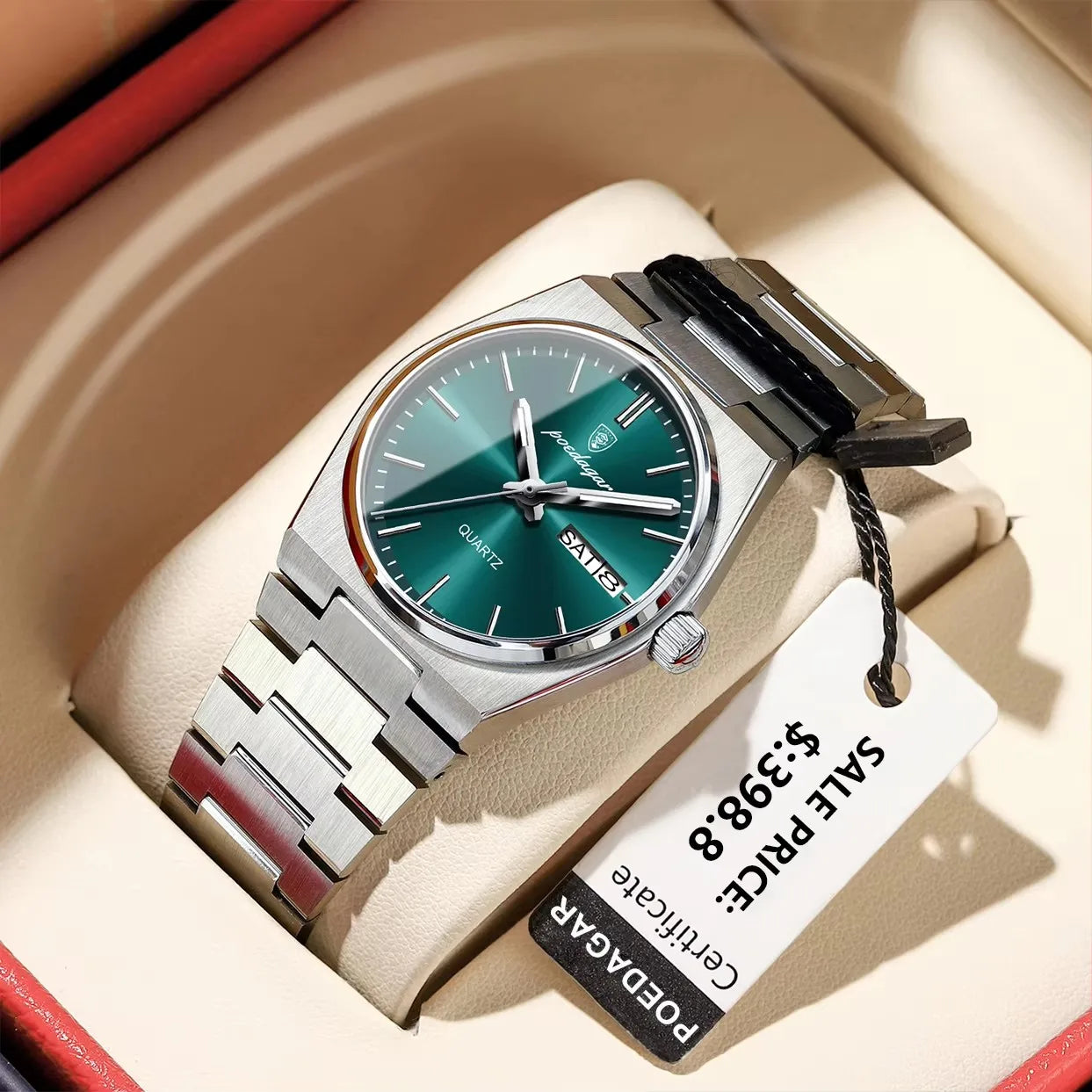 POEDAGAR 786 Luxury Watch Woman Ladies Elegant Quartz Watch Waterproof Luminous Date Week Stainless Steel Women's Watches Clock
