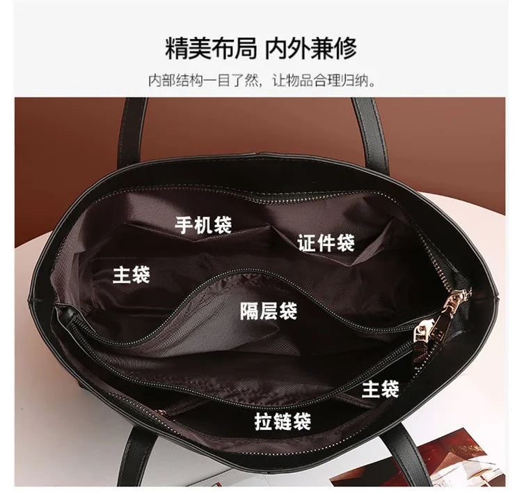 ROHORSE Women's Bag New Fashion Handbag Women PU Leather Shoulder Crossbody Bag Ladies Messenger Tote Bags
