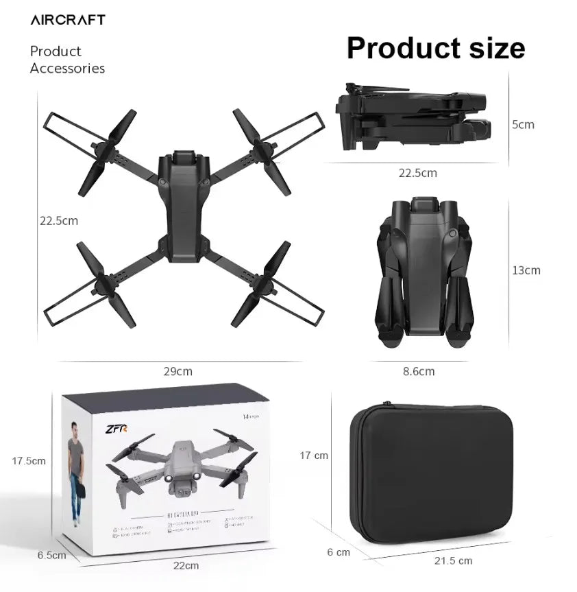 2025 Drone F195 Mini Dron 4K hd Dual Camera Wifi FPV RC Foldable Quadcopter Aerial Photography Toys Kids F195 Drones
