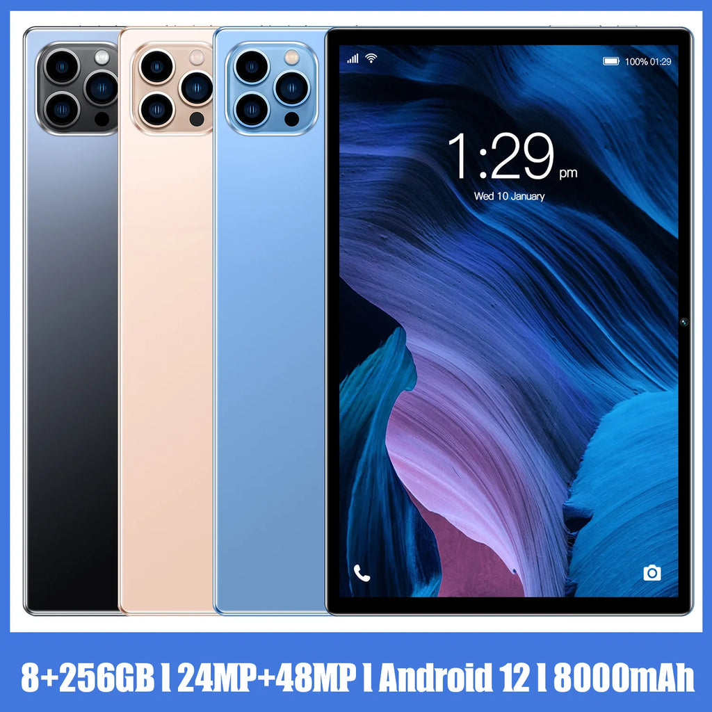 X11 Customized 10.1 Inch Android Tablet 8GB+256G Dual SIM HD Capacitive 6000mAh Front Keyboard Android 10 OS Educational Call