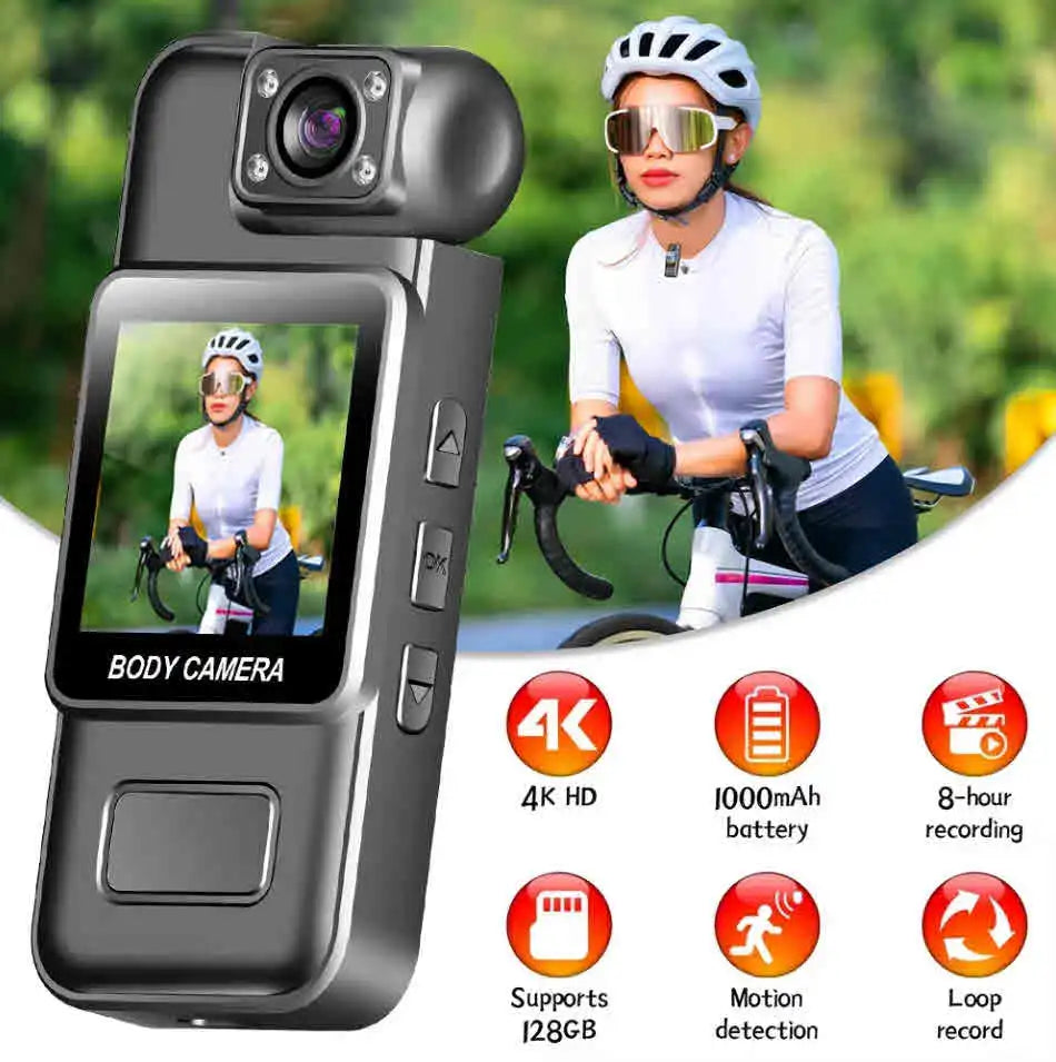 Portable Ultra HD 4K Mini Camera with WiFi 1080p Digital Video Recorder Infrared Night Vision Sports DV Small Camcorder Body Cam