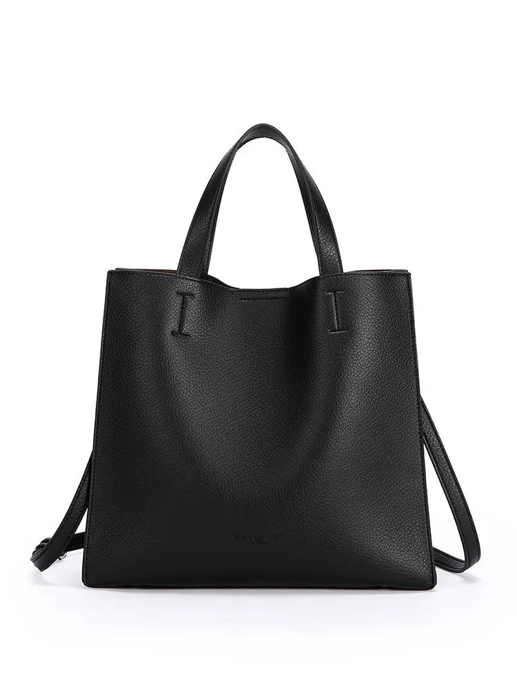 New Soft PU Korean Style Magnetic Buckle Large Capacity High-end Women's Tote Bag Simple Versatile Handbag Fashion Crossbody Bag