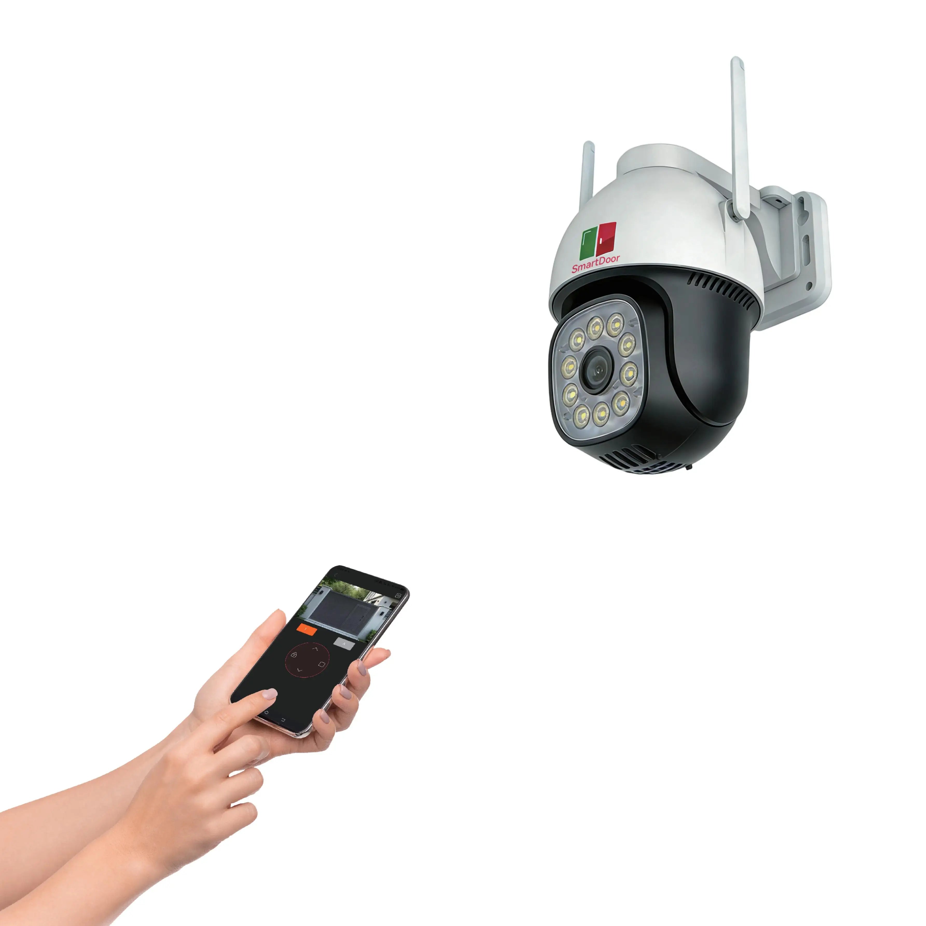 Door Monitoring Equipment 1080P Waterproof Wifi Smart Camera  for Outdoor Gate Motor Security Door Remote Control Camera