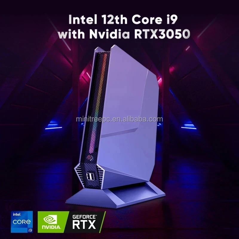 Office Gaming AI Mini PC Core I9 13900H I7 12700H RTX3050Ti Desktop Computer DDR4 SSD WIFI6 Win11 Gamer Mini PC 2xHD Triple 4K