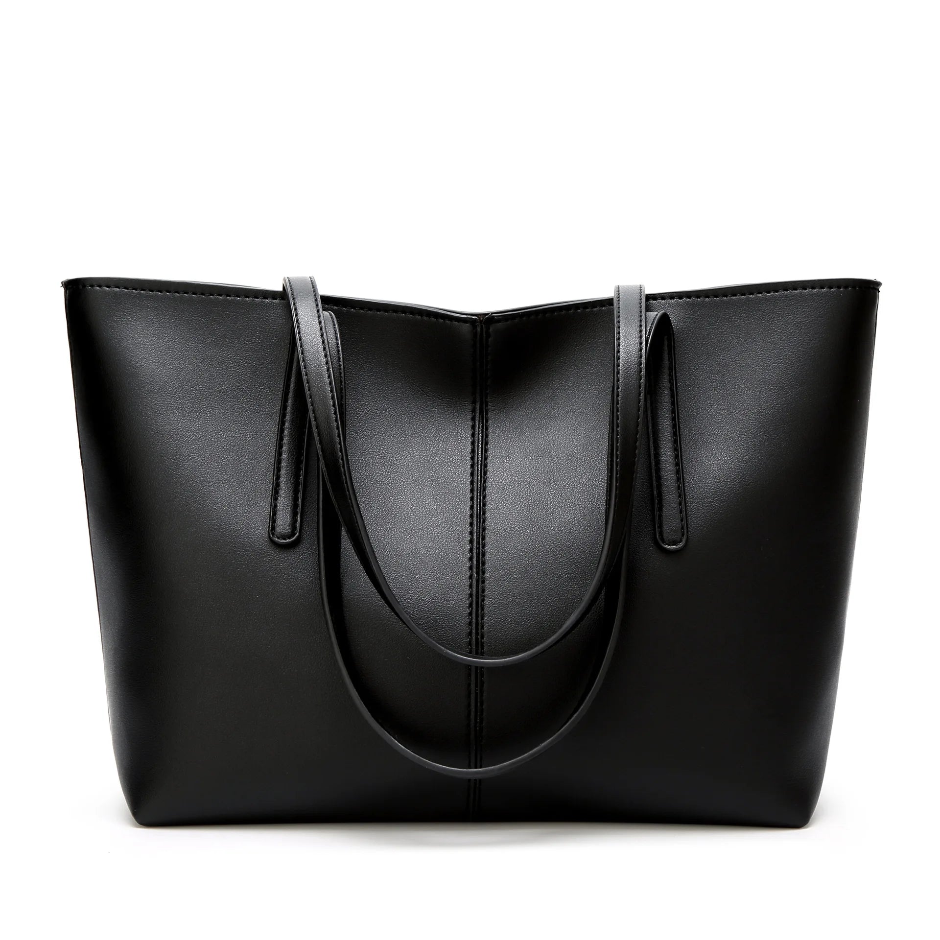 Designer New Fashion Trendy Women Luxury Big Handbag Wholesale Pu Leather Large Capacity Ladies Black Tote Hand Bag