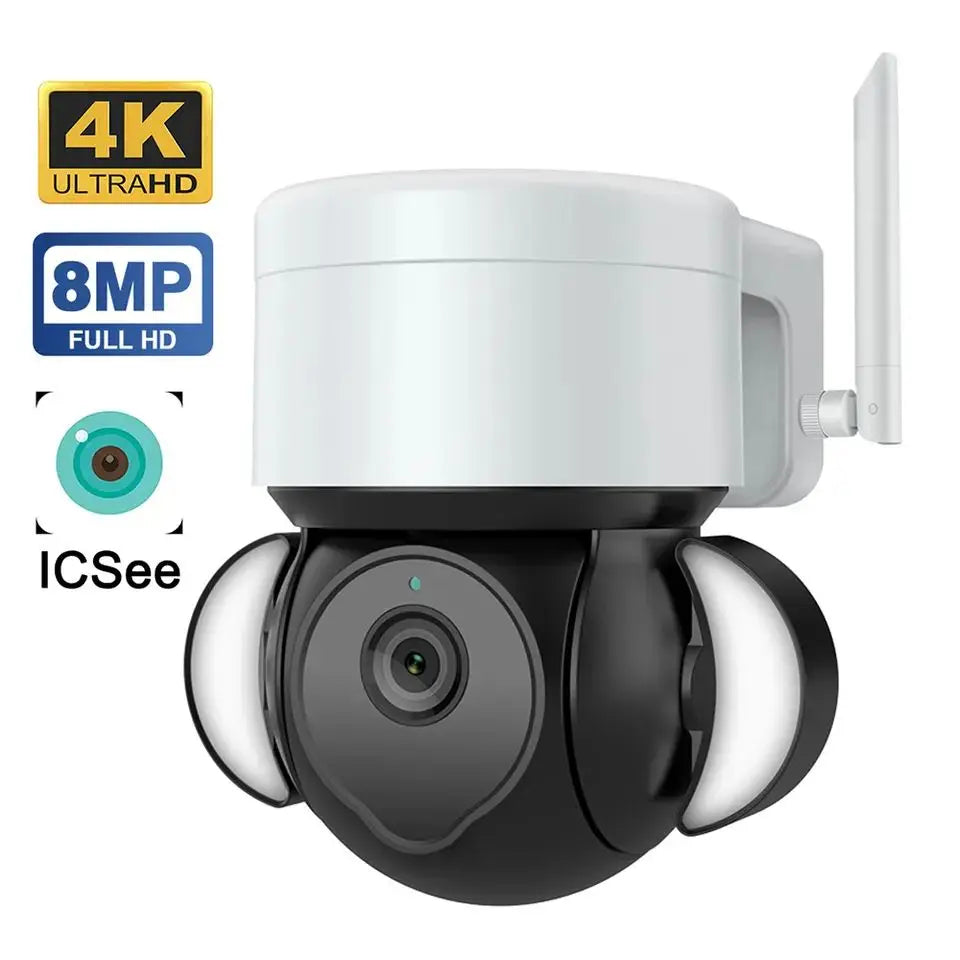 EDUP 8MP Outdoor  WiFi Smart Camera PTZ Security Surveillance Wireless Wifi IP Network Camera