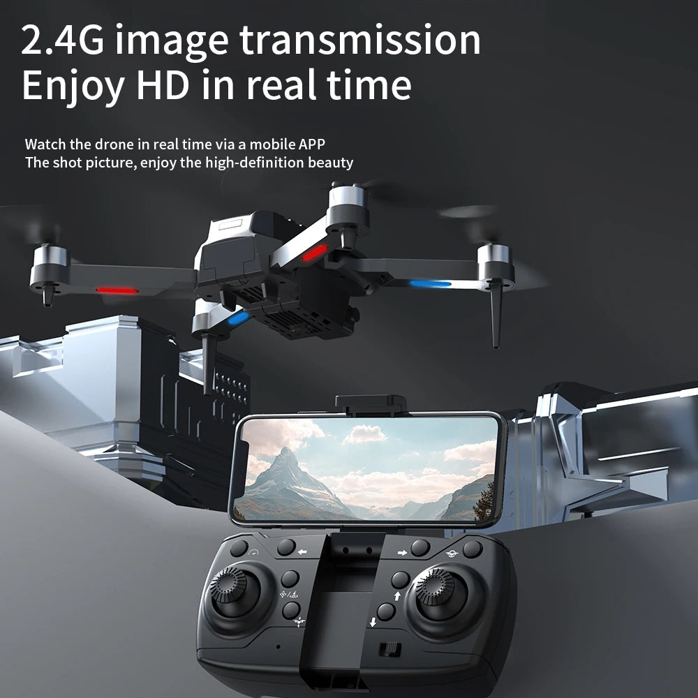 E99 MAX Drone Brushless Motor 4K Dual Camera WIFI FPV Aerial Photography RC Helicopter Foldable Quadcopter Mini Dron Profesional