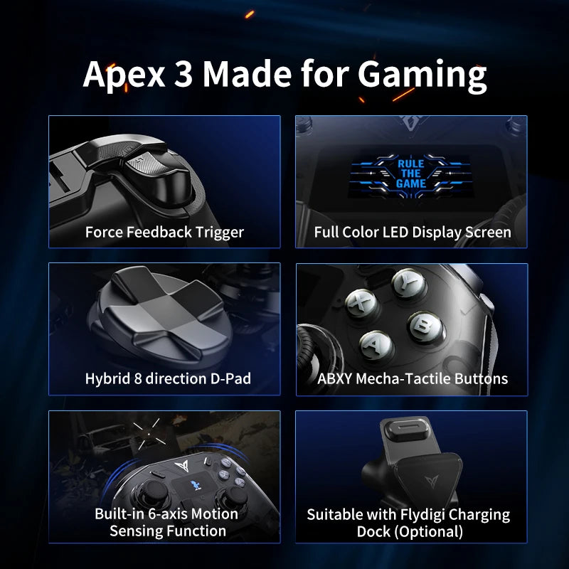 Apex 3  Elite Gaming Controller Support Windows/Switch/Android/PC Gamepad