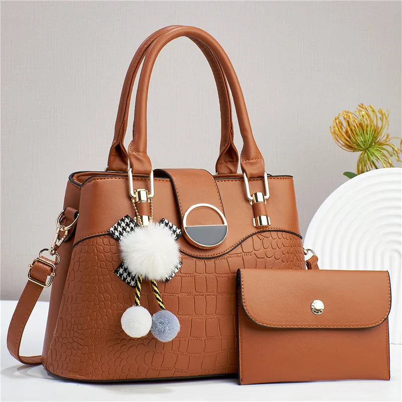 Crocodile Pattern High Capacity Fashion Trend Messenger Bags Luxury Women's Bags Womens Handbags Tote Bag Handbag Set