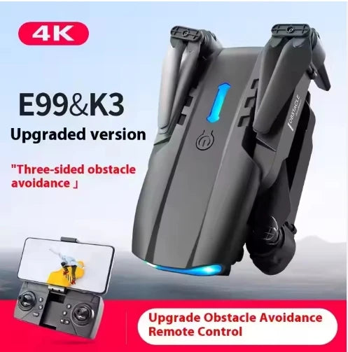 2026 New E99 RC Mini Drone 4K 1080P Dual Camera WIFI FPV Aerial Photography Helicopter Foldable Quadcopter Dron
