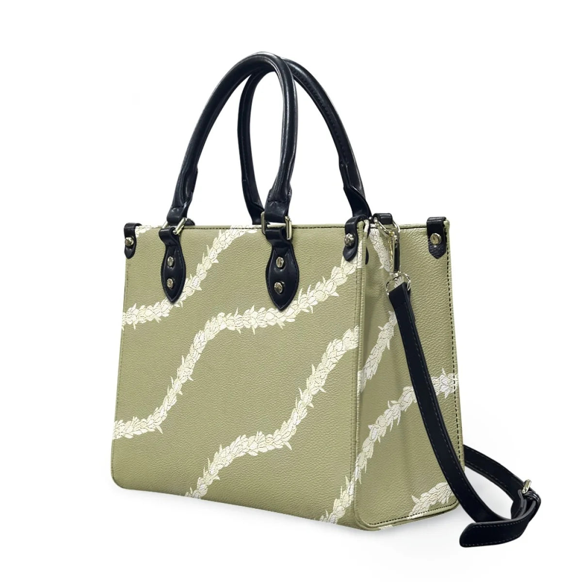 Black and White Tribal Polynesian Printed Bags Women Handbags Ladies Luxury Women Shoulder Bags High Quality Pu Leather Handbag
