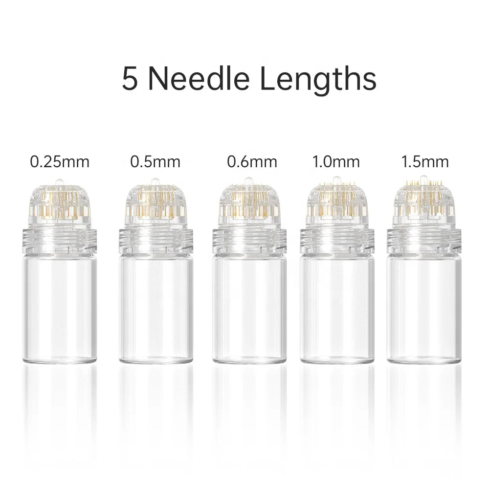 Hydra Roller 64pins 20pins 0.25mm 0.5mm 1.0mm 1.5mm Micro Titanium Stamp Hydra Needle Derma Roller Skin Care Hair Beard Growth