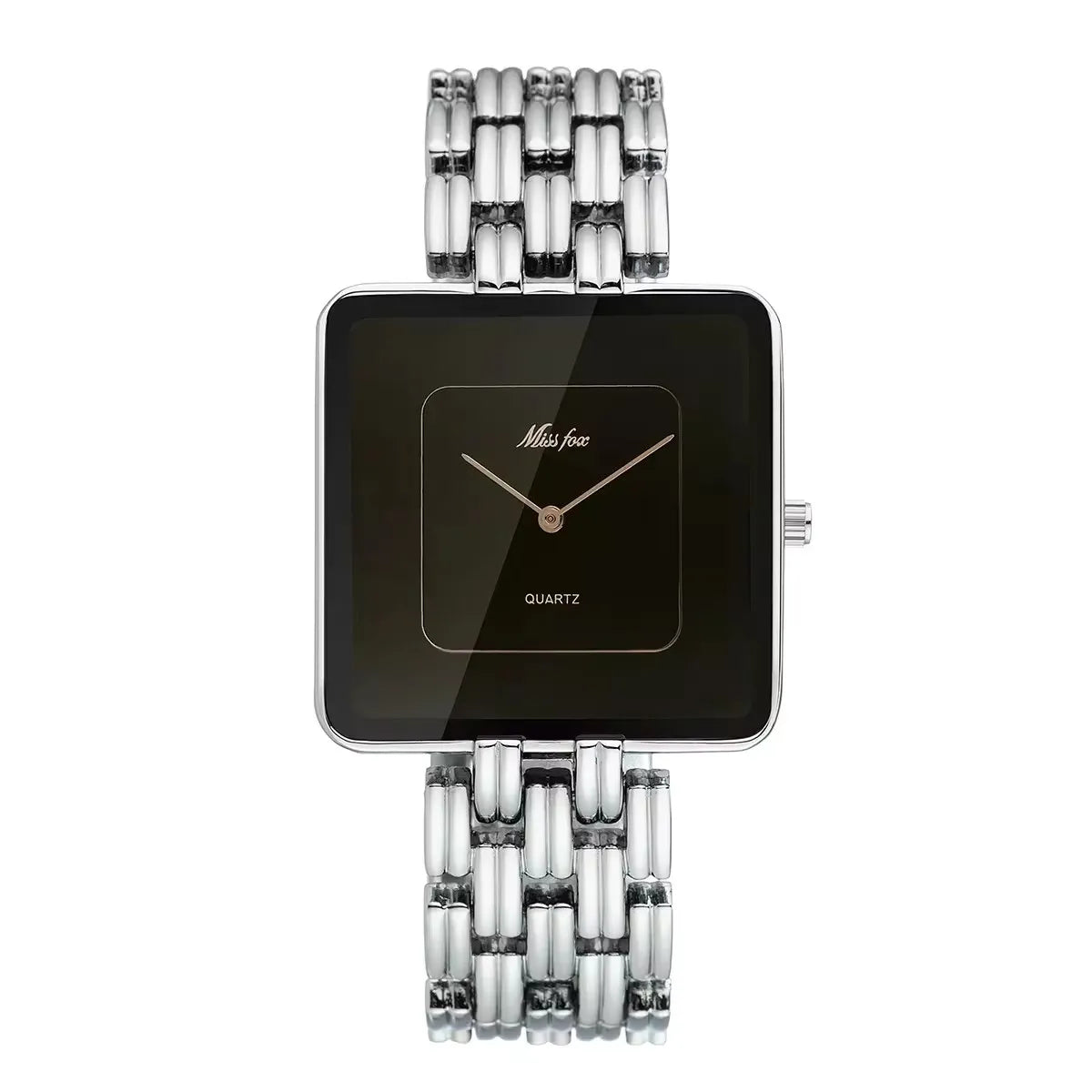 Missfox 2177 2176 Men's Watches Miss Fox Fashion Casual Design Luxury Unisex Black Dial Quartz Watch for Male Female Lady Reloj