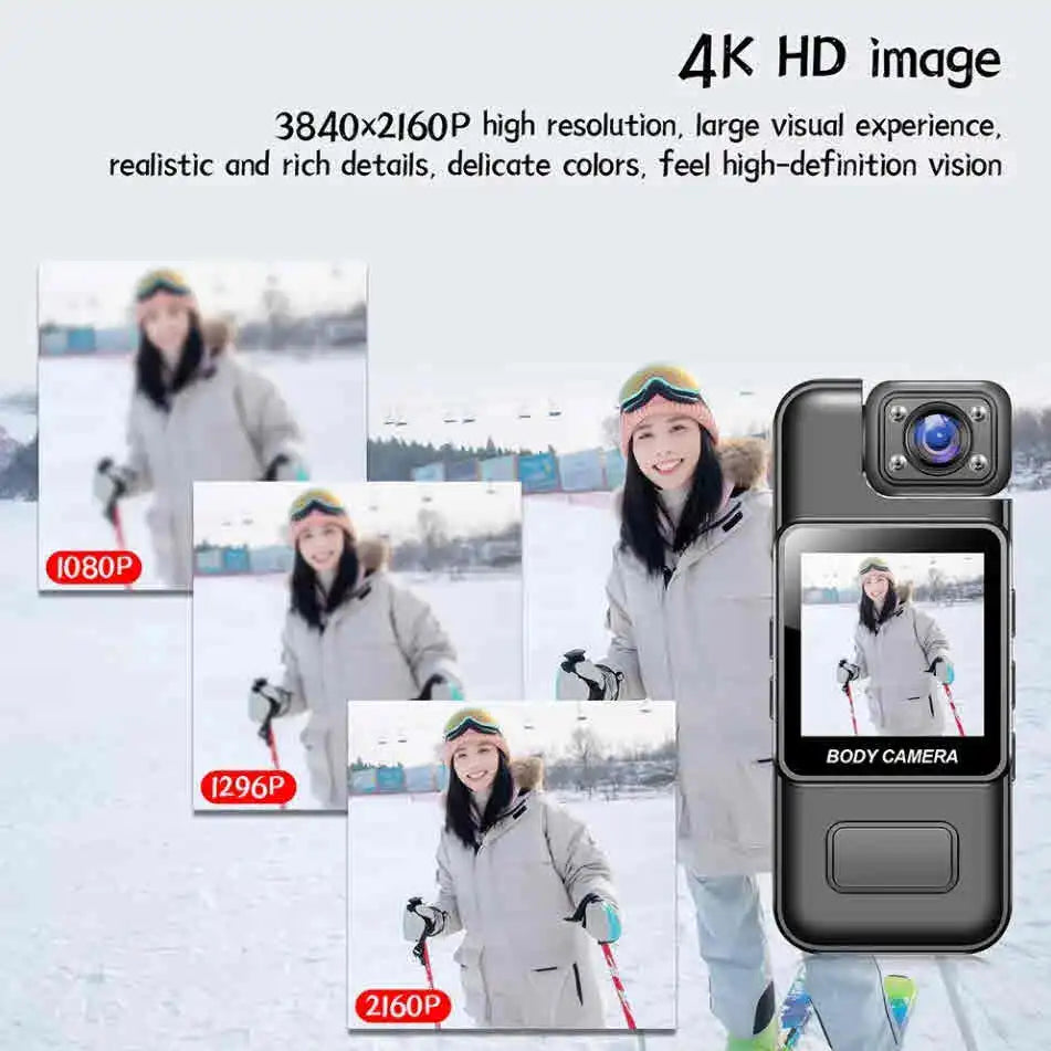 Portable Ultra HD 4K Mini Camera with WiFi 1080p Digital Video Recorder Infrared Night Vision Sports DV Small Camcorder Body Cam