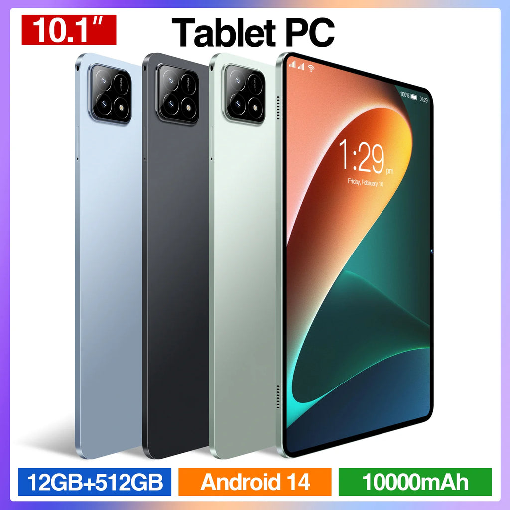 Pad 6S Business Smart Tablet 5G 12GB 512GB 32MP Rear Cam 10 Core Android 14