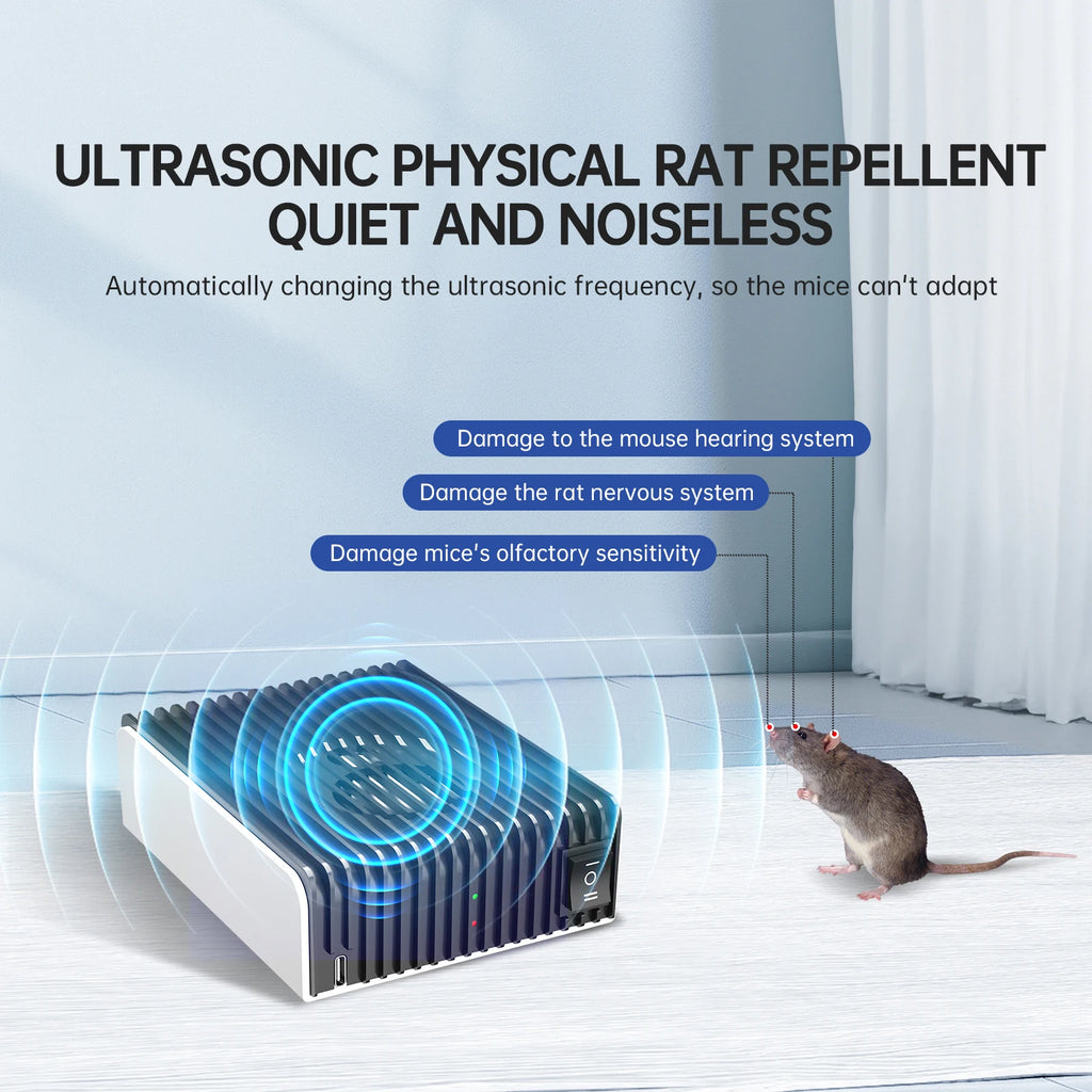 Hot Sale Newly Portable Eco-Friendly Solid Rodent & Bird Repellent Natural Pest Repeller with Battery for Outdoor Use