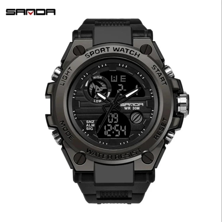 SANDA 739 Sports Men's Watches Top Brand Luxury Sport Quartz Watch Men Waterproof Male Clock Relogio Masculino 2020