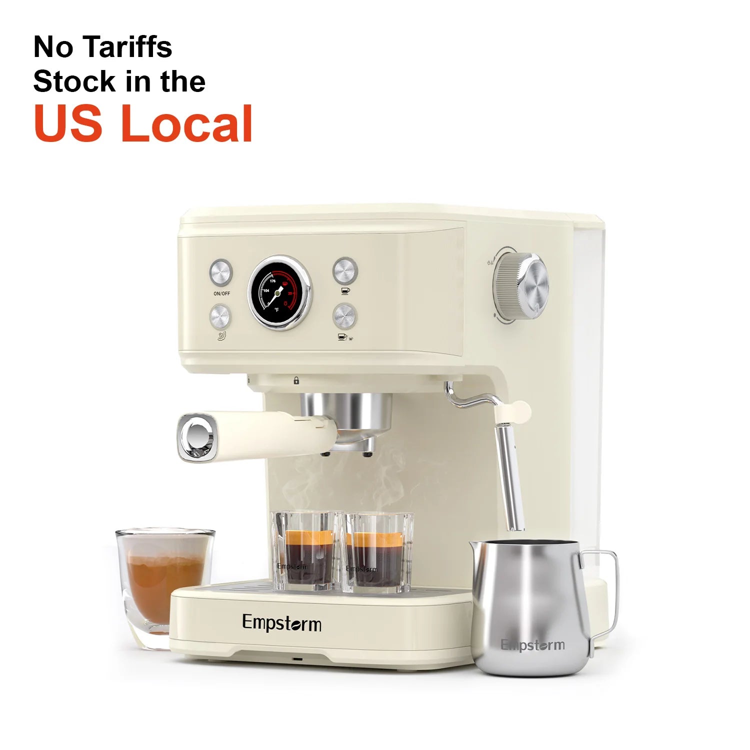 Empstorm  04E 20 Bar Electric Semi-Automatic Coffee Maker Machine With Capsule Filter for Use Halloween Christmas Gift