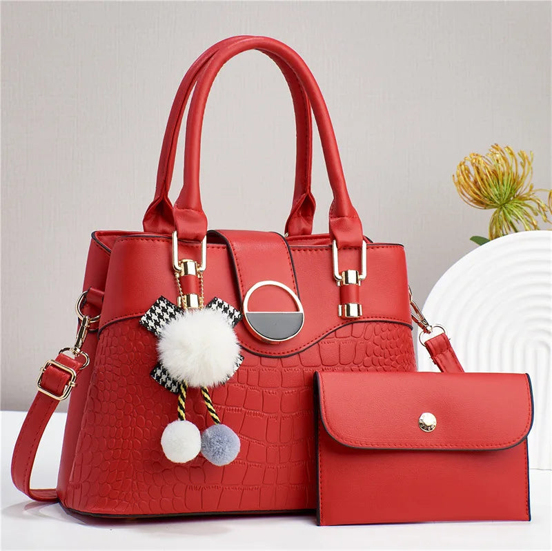 Crocodile Pattern High Capacity Fashion Trend Messenger Bags Luxury Women's Bags Womens Handbags Tote Bag Handbag Set