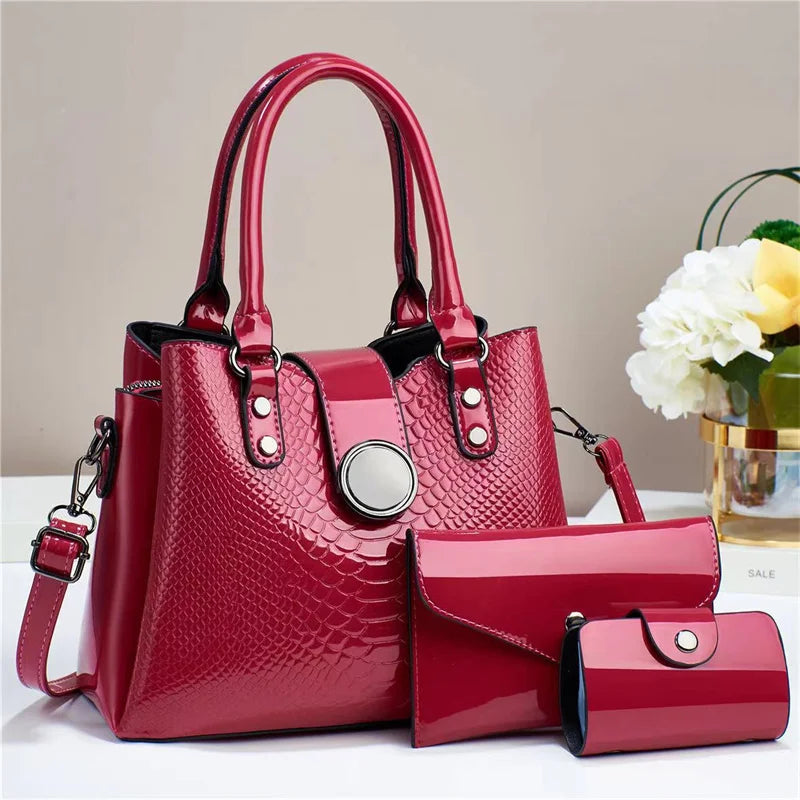 New Fashion Versatile Retro Simple Leisure Elegant Temperament Large Capacity Bags Women Handbags Lady