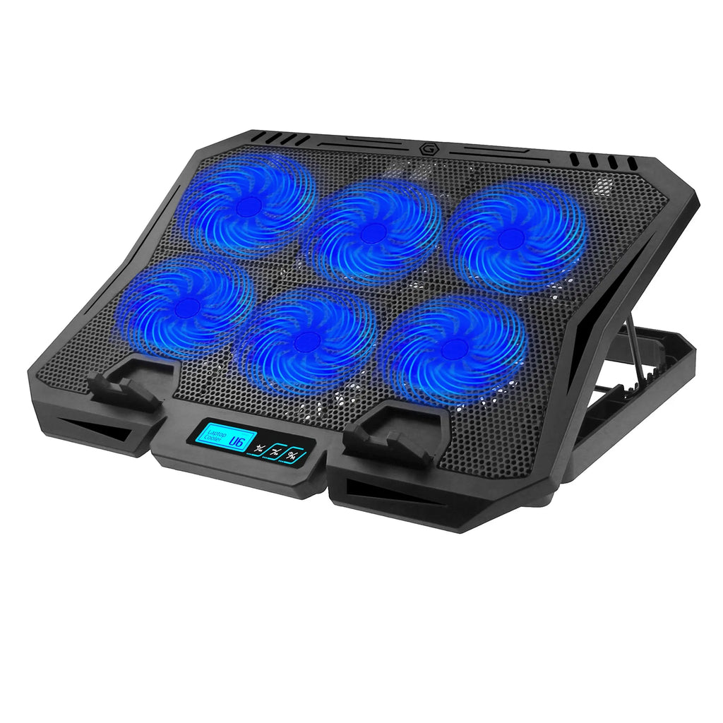 X6A Budget Dual Fans Laptop Cooler Plastic Adjustable Stand with USB Ports for 15.6/17.3 Inch Gaming Laptops in Stock