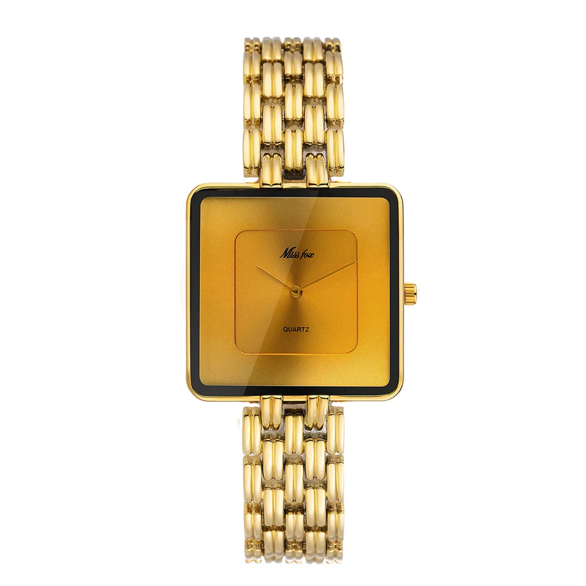Missfox 2177 2176 Men's Watches Miss Fox Fashion Casual Design Luxury Unisex Black Dial Quartz Watch for Male Female Lady Reloj