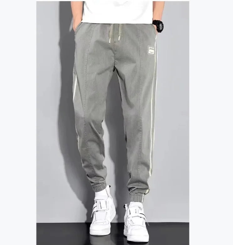 Oversized Pants Men 2023 Casual Pants for Men Striped Plus Size Loose Fashion Cargo Pants Men Streetwear