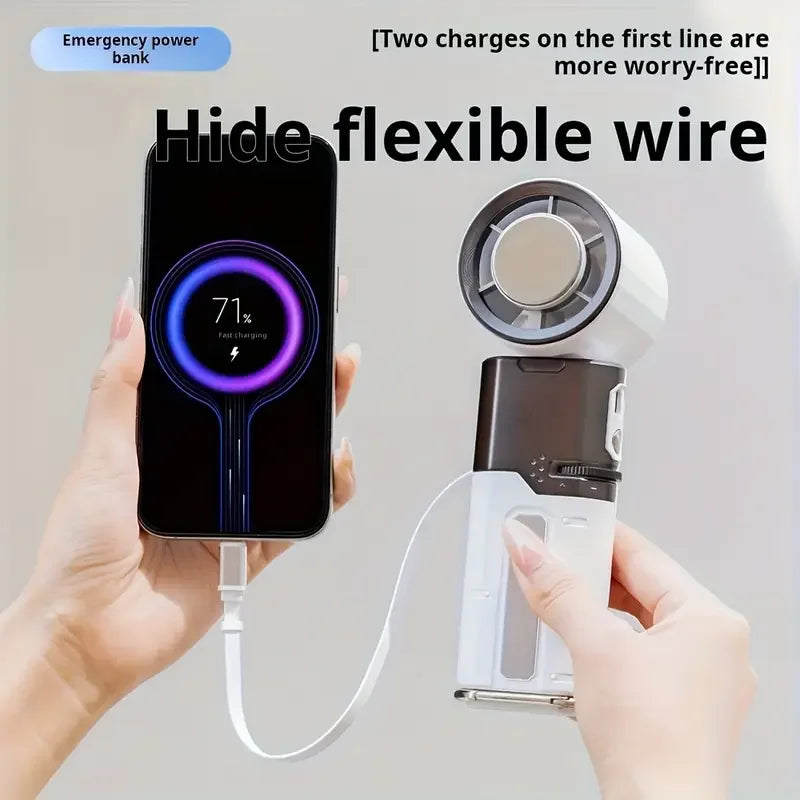 Hot Sell Water Mini Portable Air Cooler Conditioner Fan Power Saving 5V Smart Home 6000Mah Battery Mobile