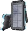 2025 High Capacity Charger 20000mah Waterproof Solar Power Bank Mobile Powerbank Solar Energy Power Banks for Mobile Phone