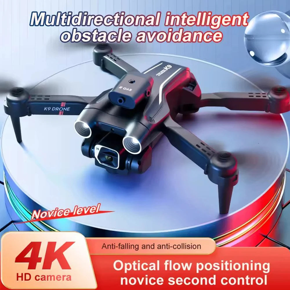 New K9 PRO MINI Drone 4K HD Dual Camera WiFi FPV Air Pressure Altitude Hold Foldable Quadcopter RC Drone Kid Toy GIft
