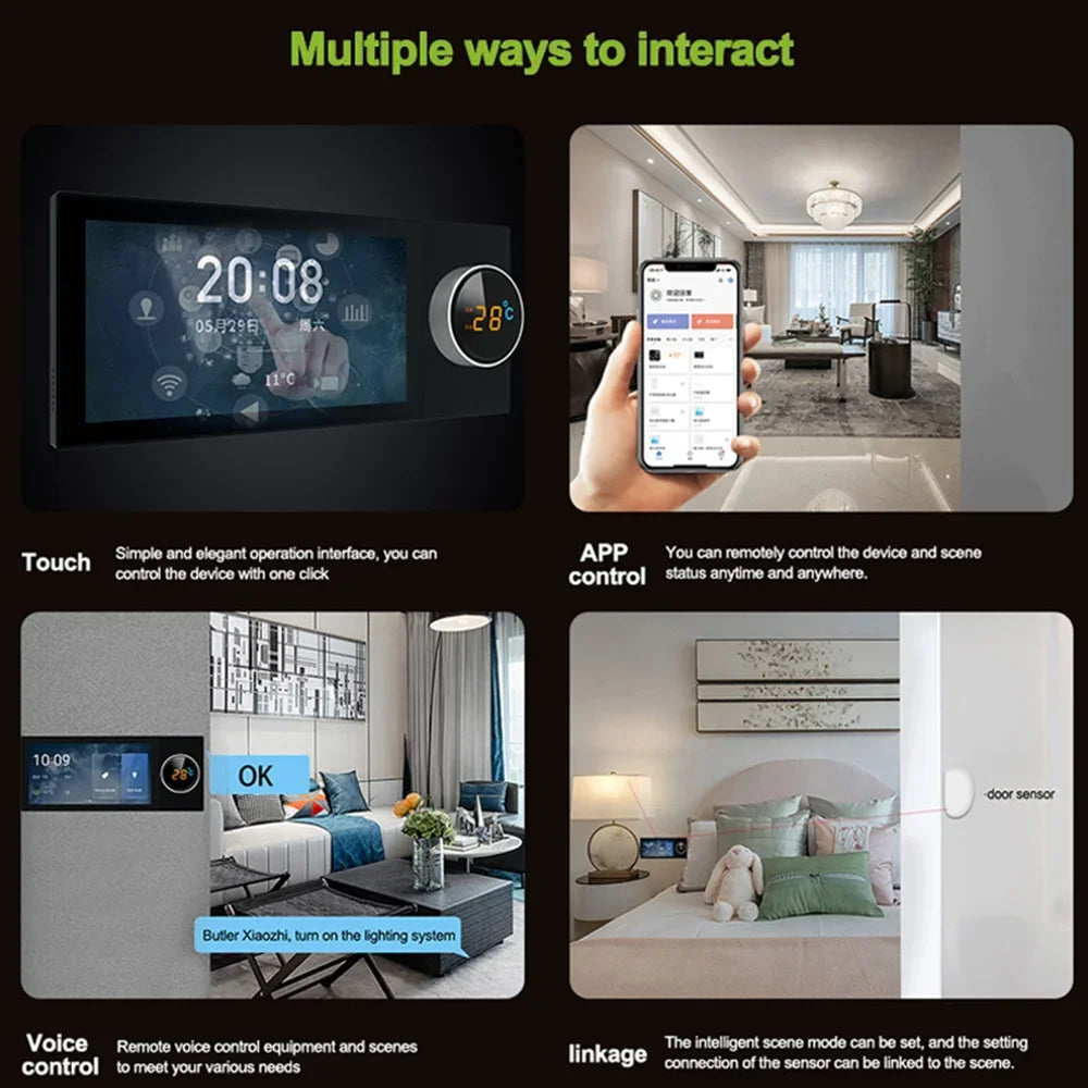 2025 Shenzhen Luxury Home Automation Smart Home Appliances 100-240VAC Zigbee & Wi-Fi Android & Tuya OS US Plug App Controlled