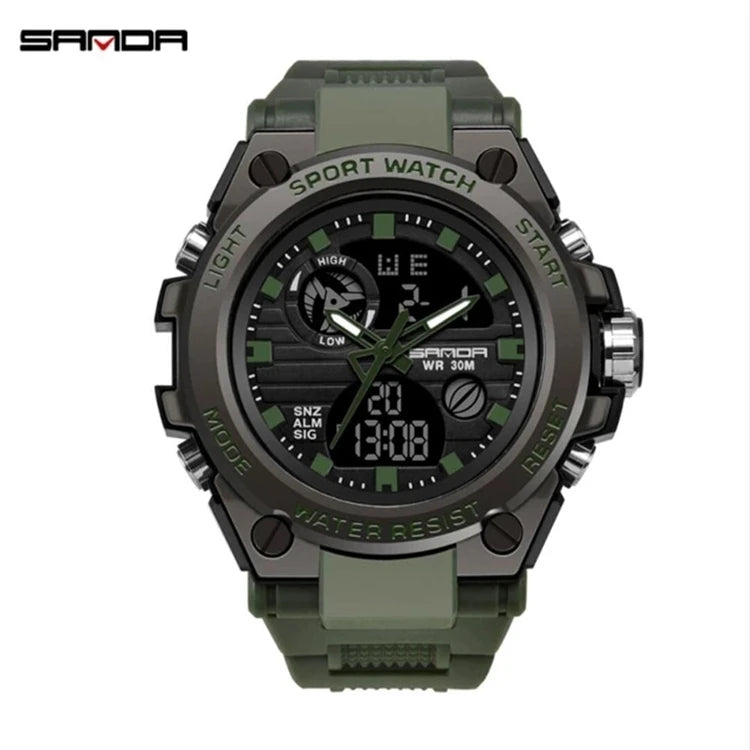 SANDA 739 Sports Men's Watches Top Brand Luxury Sport Quartz Watch Men Waterproof Male Clock Relogio Masculino 2020