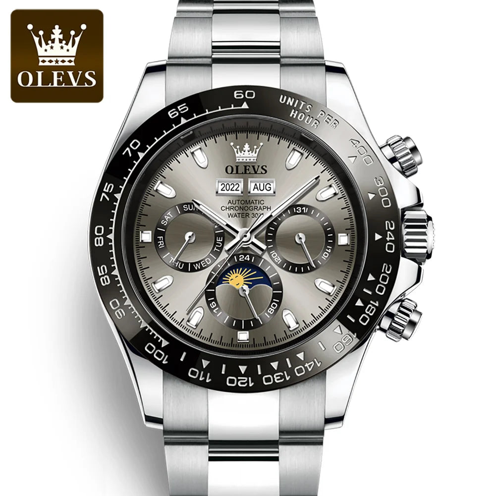 Olevs 6654 Automatic Men's Watches Top Brand Luxury Men Watch Mechanical Wristwatch Men Sports Waterproof Watches Reloj Hombree