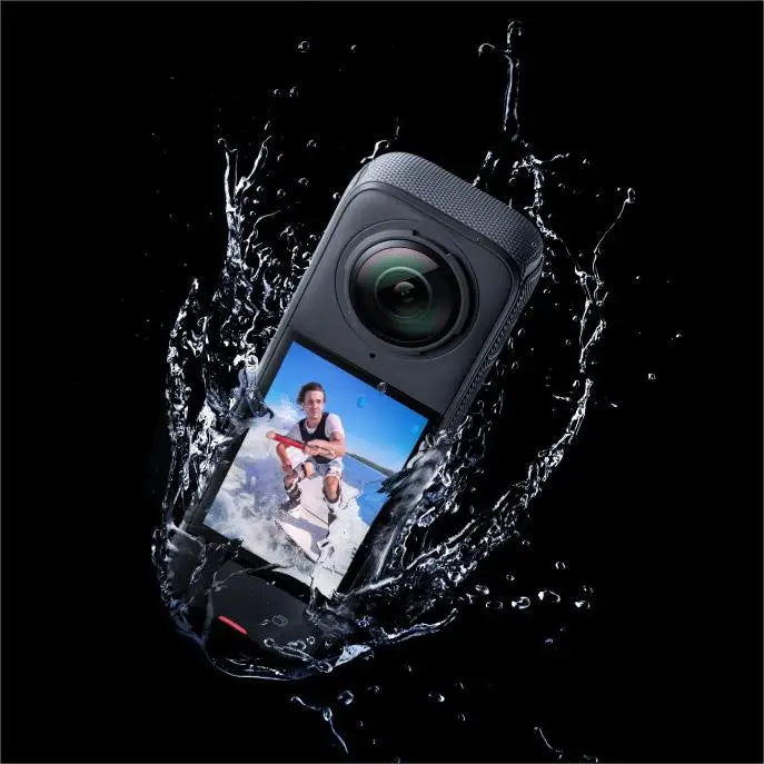 X625 Insta360 X4 Waterproof 8k 360 Action Camera, 4k Wide-angle Video,135 Min Battery Life, Ai Editing, Stabilization, for Sport