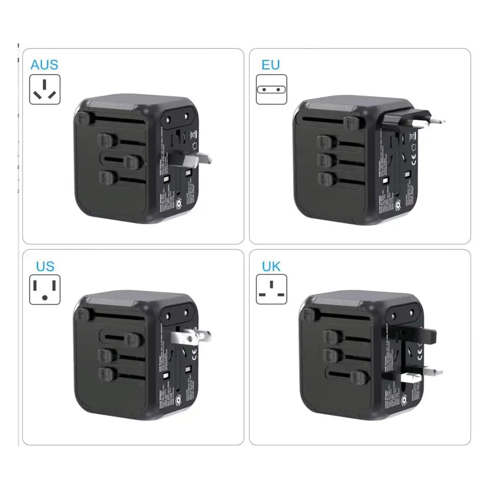 Multinational UK BS 5733 Japan Universal Travel Adapter 10A/250V Smart Home Product for International Travel