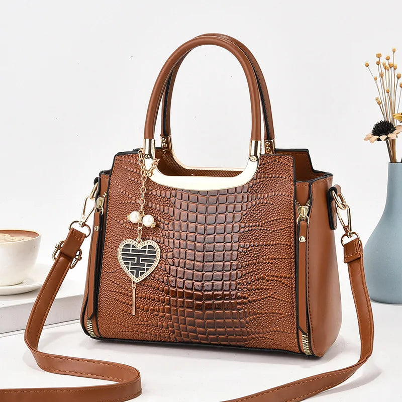 Wholesale New Fashion Pu Leather Bags Ladies Hand Bags Shoulder Crossbody Luxury Women Handbags