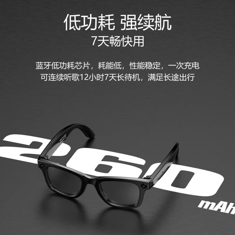 2025 W600 Smart Glasses with Photo Recognition Camera for BT for Music Call AI Q&A Smart Recording New Smart Wearable
