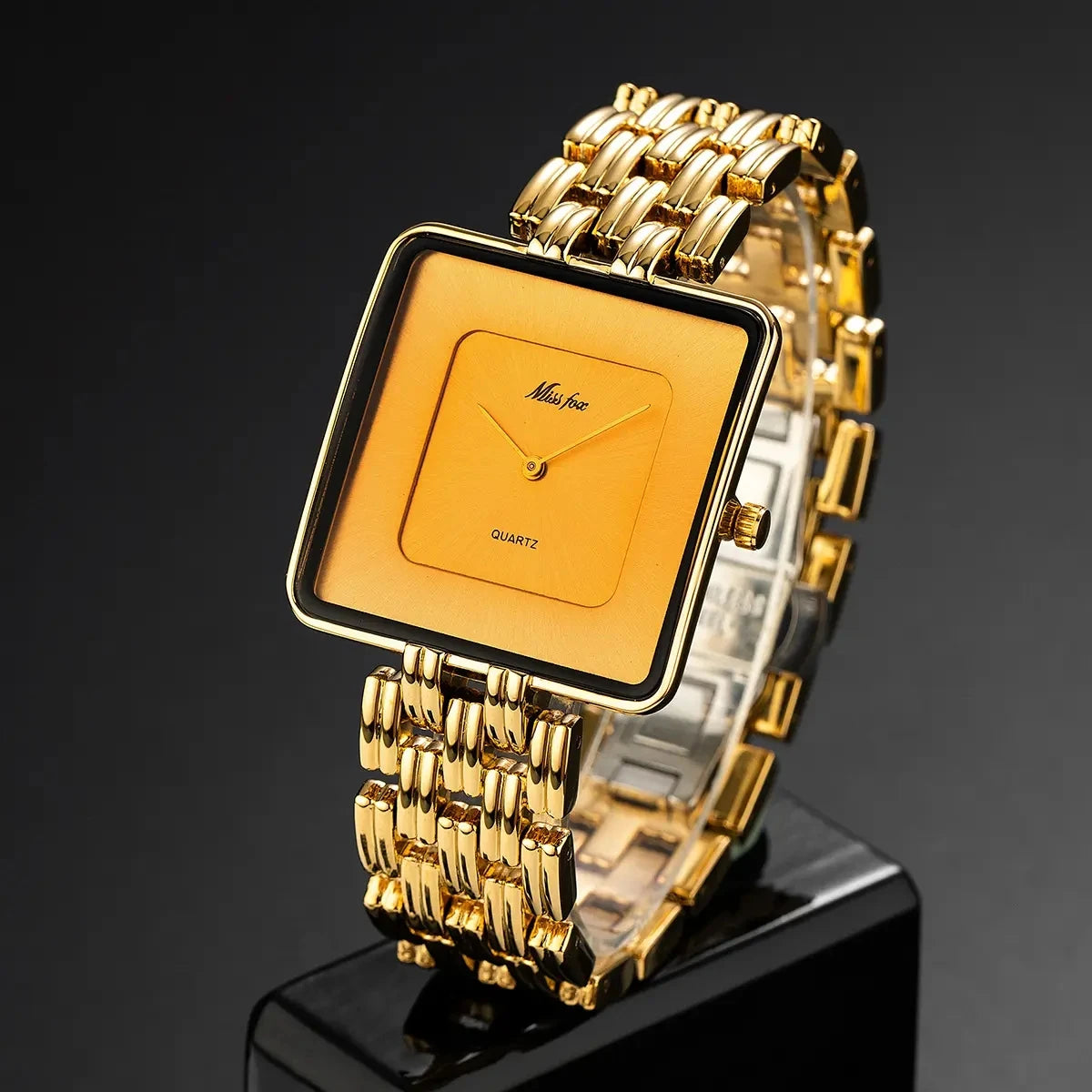 Missfox 2177 2176 Men's Watches Miss Fox Fashion Casual Design Luxury Unisex Black Dial Quartz Watch for Male Female Lady Reloj