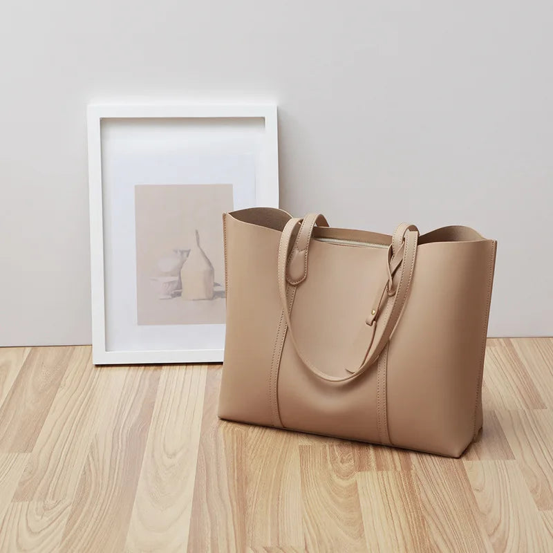 Fashion Designer Brand Custom Women Genuine Leather Handle Tote Bag Purse Crossbody Bag Shoulder Handbags for Ladies