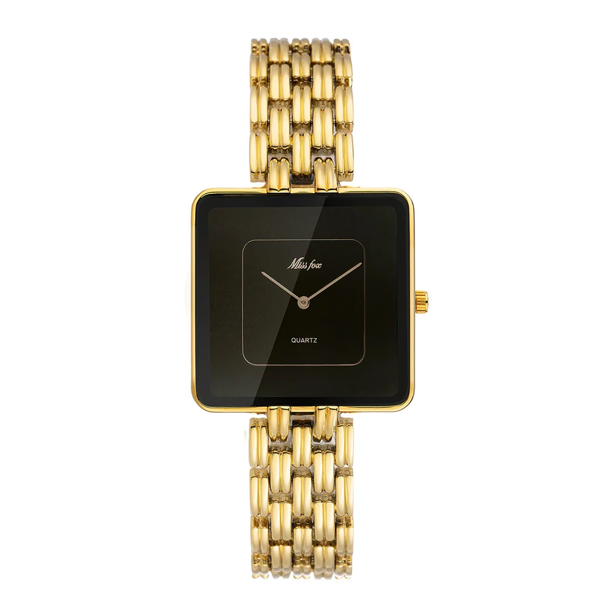 Missfox 2177 2176 Men's Watches Miss Fox Fashion Casual Design Luxury Unisex Black Dial Quartz Watch for Male Female Lady Reloj