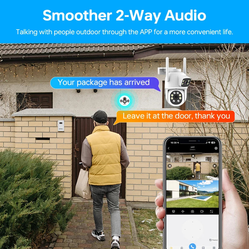 Hot Selling Indoor and Outdoor Camera Cloud and SD Card Storage CCTV Home Security Wired Smart Camera