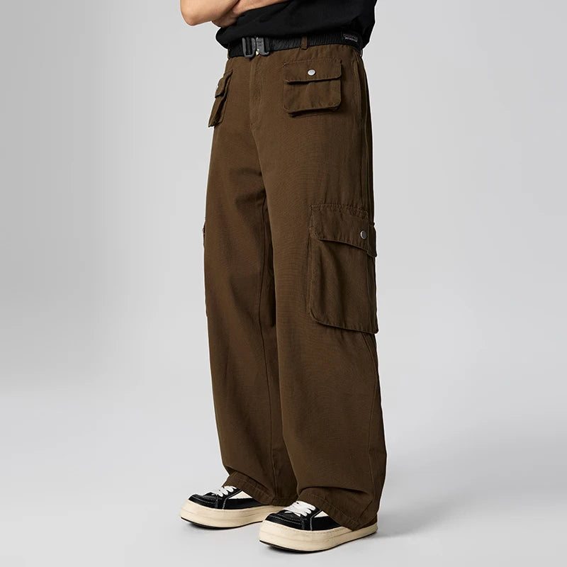 Vintage Multi-pocket Designer Casual Pants Men's Fashion with Cotton Comfortable  Pants HIgh Quality Fashion Men Jeans