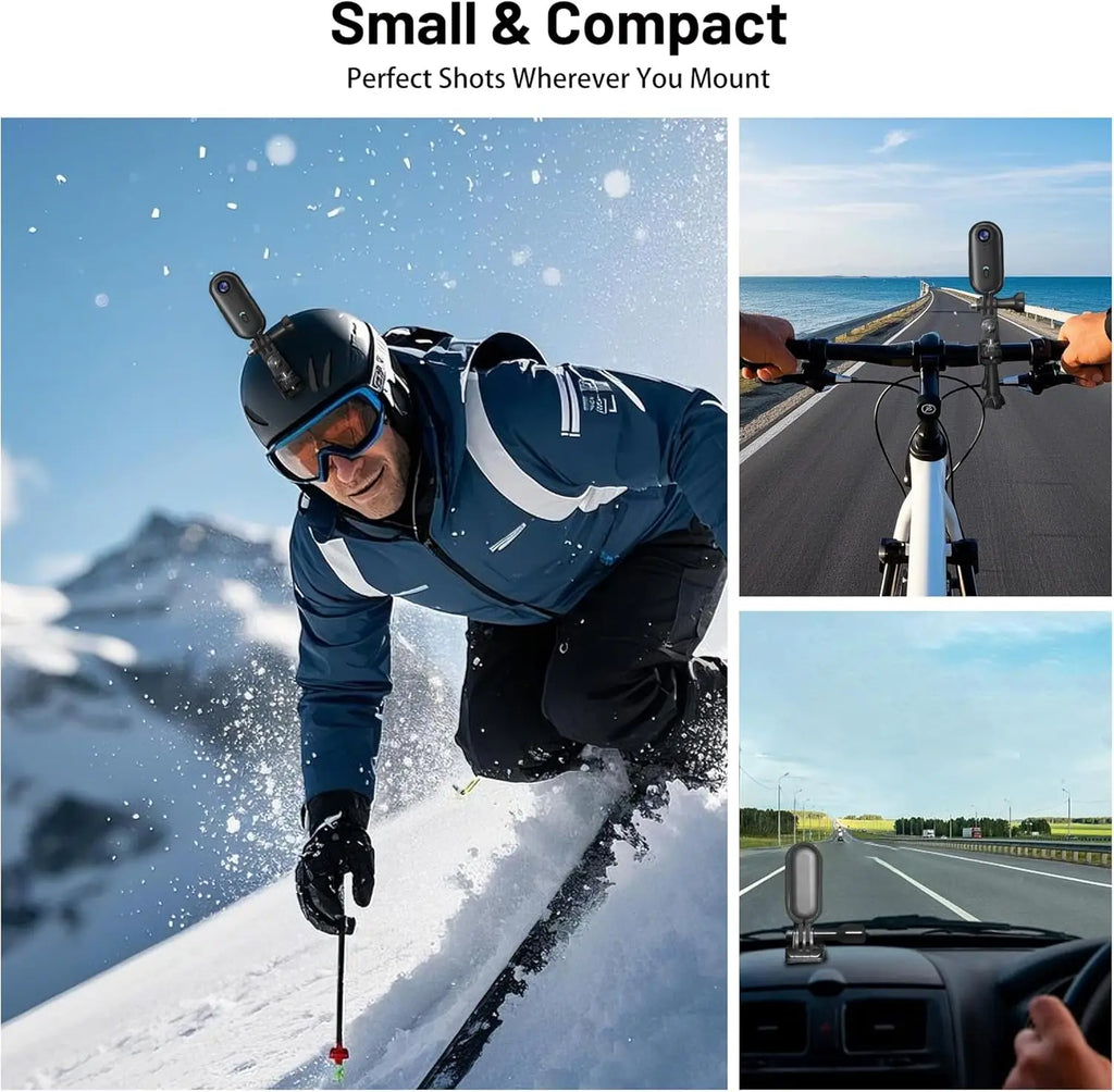 FHD 4K Mini Body POV Camera, Wearable Action Body Cam, Thumb Size Hands Free Recording Body Worn Camera, Premium